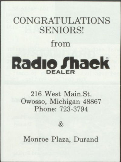 Radio Shack - Durand Store